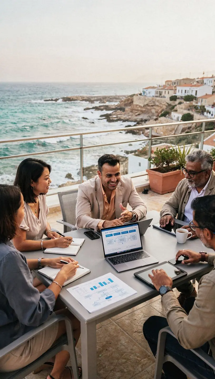 Professional team collaboration